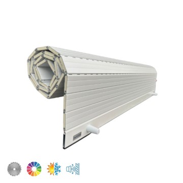 Volet roulant aluminium thermique à lame droite sur mesure - ALUMREC 45