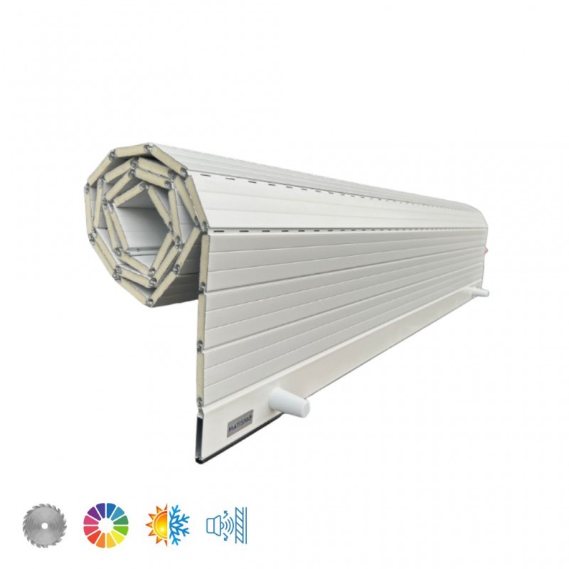 Volet roulant aluminium thermique à lame droite sur mesure - ALUMREC 45