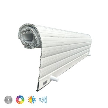 Volet roulant en PVC galbé sur mesure - PVCCUR 39