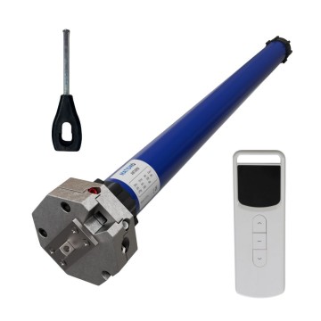 Moteur store banne avec télécommande et manivelle de secours - MATISMO AMT45RM