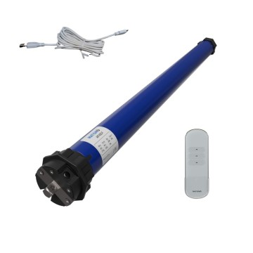Moteur de volet roulant à batterie et télécommande AMT45BE - Axe 60 mm