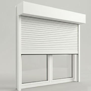 Volet roulant avec coffre extérieur en aluminium - Kit complet facile à monter