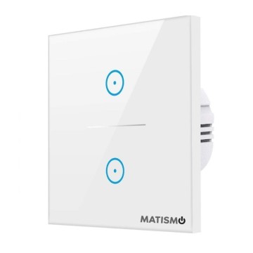 Interrupteur de lumière double avec WiFi MATISMO