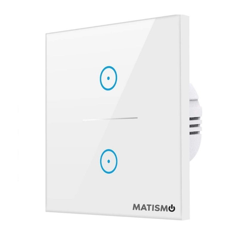 Interrupteur de lumière double avec WiFi MATISMO