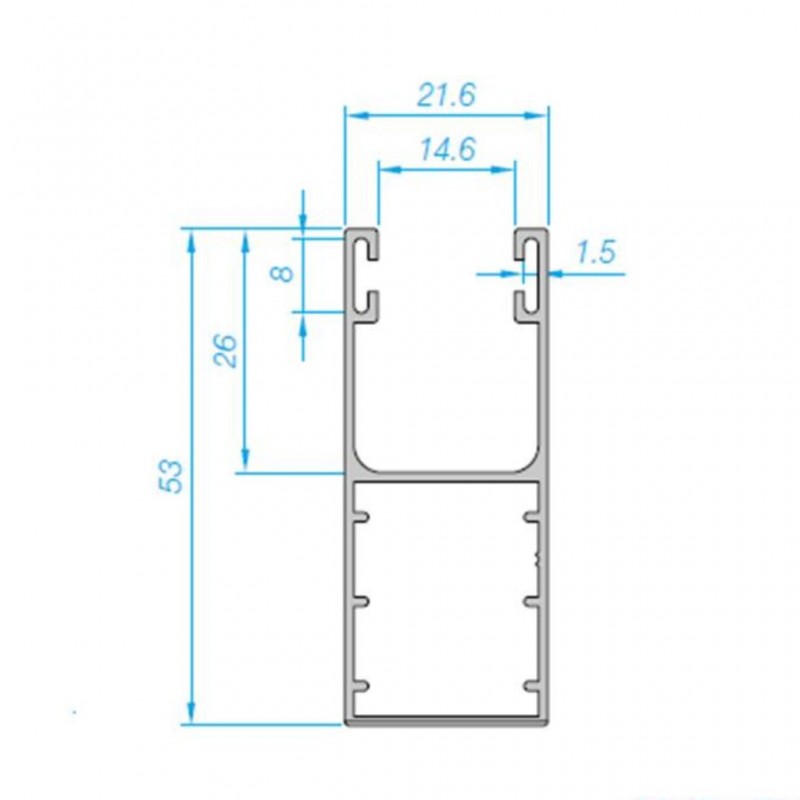 Coulisse pour coffre compact sur mesure