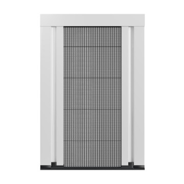 Moustiquaire plissée bilatérale en aluminium