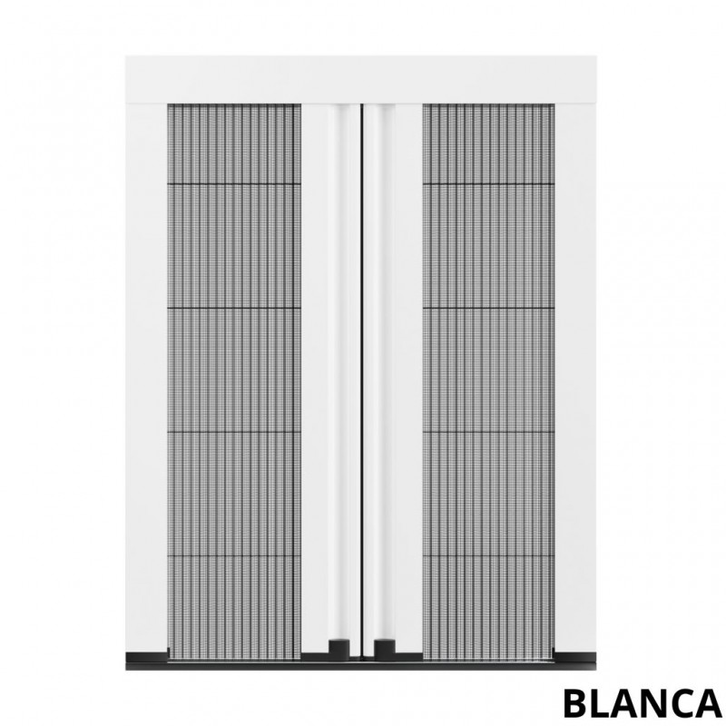 Moustiquaire plissée double centrale