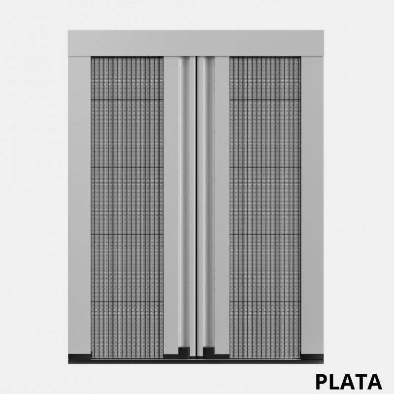 Moustiquaire plissée double centrale