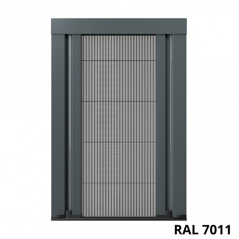 Moustiquaire plissée bilatérale en aluminium