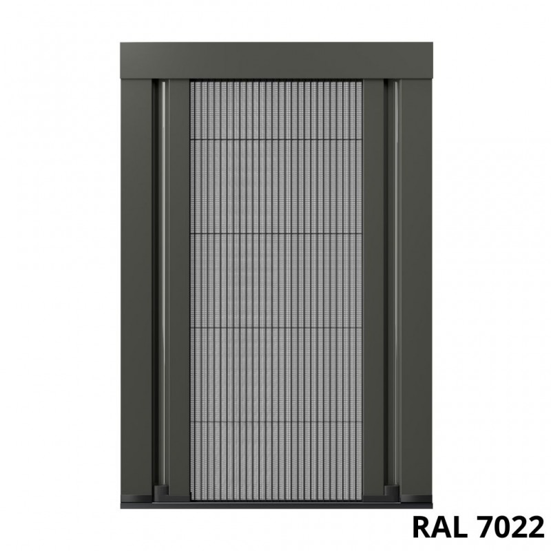 Moustiquaire plissée bilatérale en aluminium