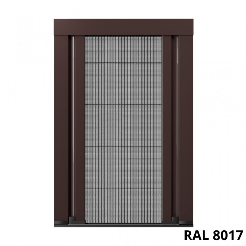 Moustiquaire plissée bilatérale en aluminium