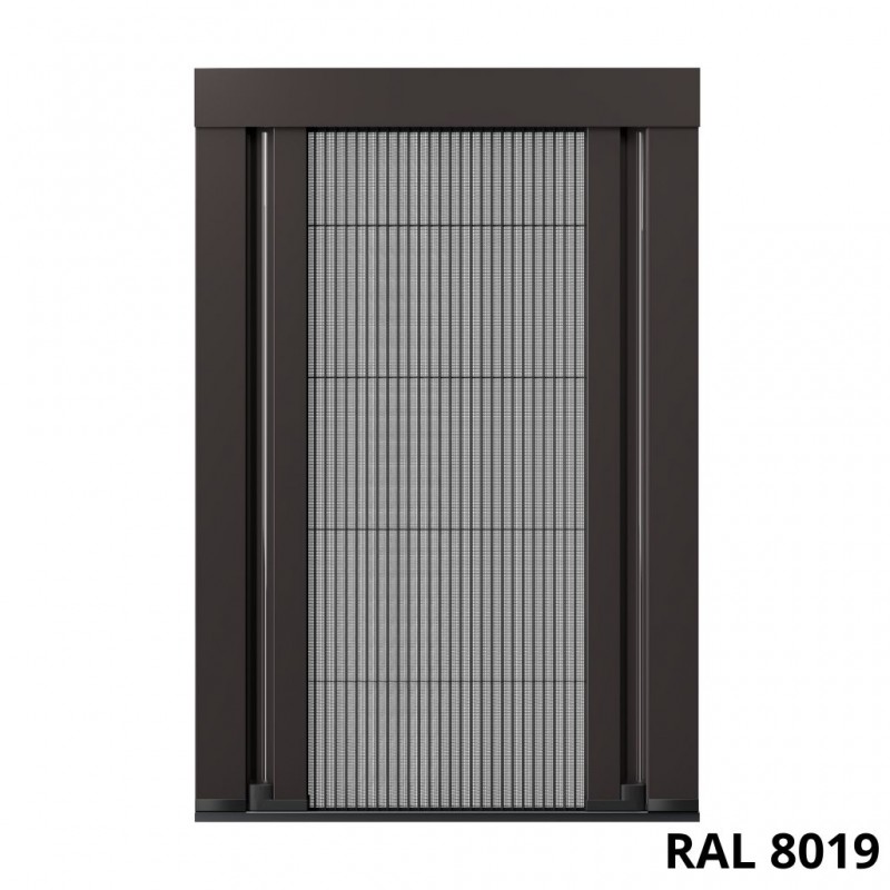 Moustiquaire plissée bilatérale en aluminium
