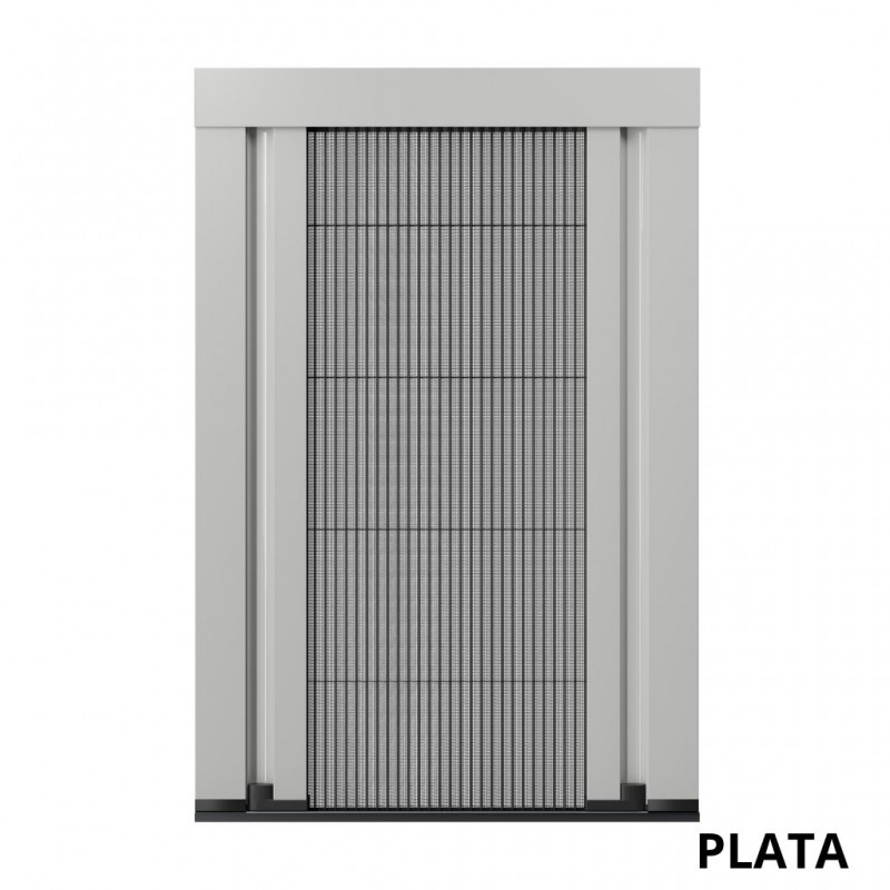 Moustiquaire plissée bilatérale en aluminium