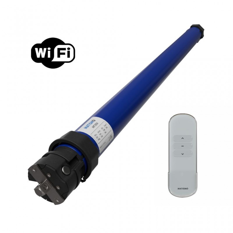 Moteur de volet roulant avec télécommande et WiFi intégré - Compatible Smart Life ou Tuya