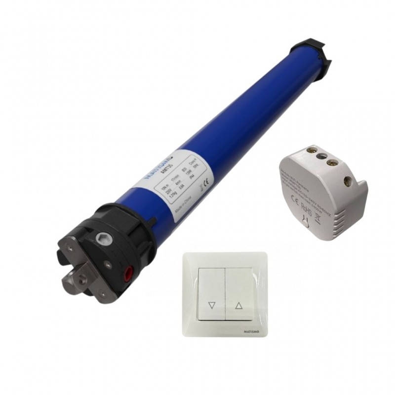 Kit moteur de volet roulant AMT35 avec module WiFi et interrupteur
