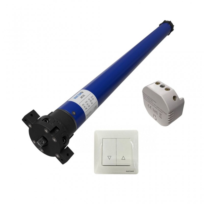 Kit moteur de volet roulant AMT45 avec module WiFi et interrupteur